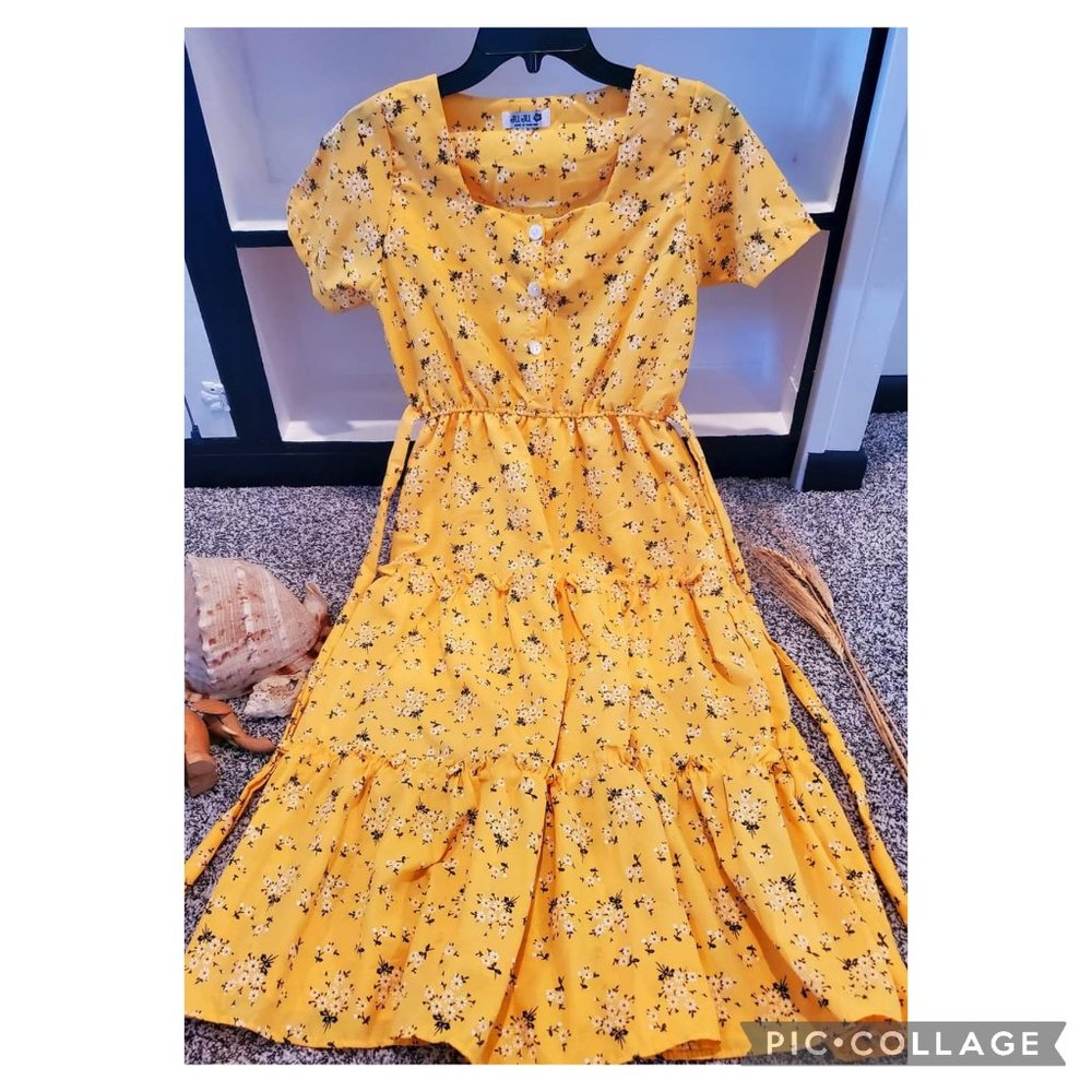 MINI FLORAL DRESS/ SPRING DRESS/ SUNDAY'S BEST